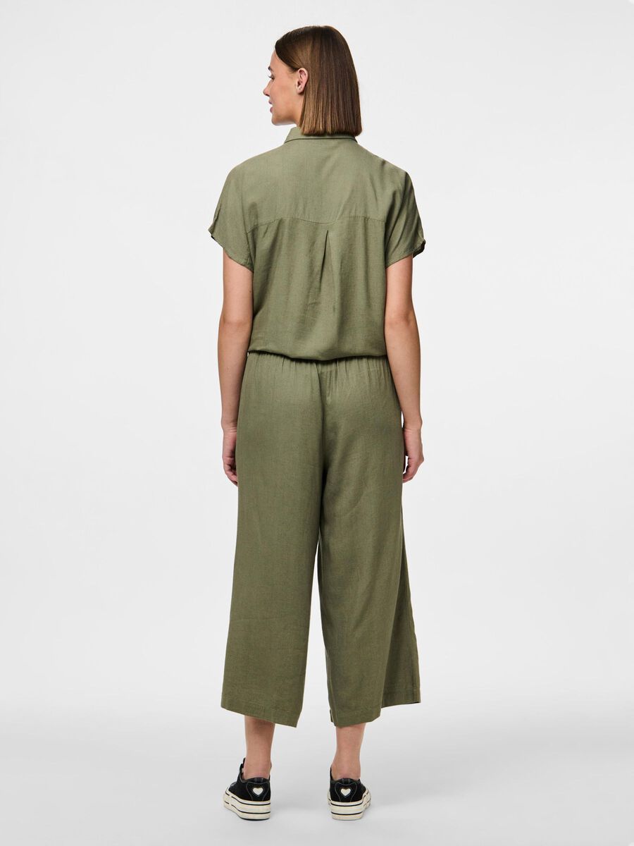 Pieces PCPIA SHORT SLEEVED SHIRT, Deep Lichen Green, highres - 17154736_DeepLichenGreen_004.jpg
