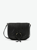 Pieces LEATHER CROSSBODY BAG, Black, highres - 17107596_Black_001.jpg