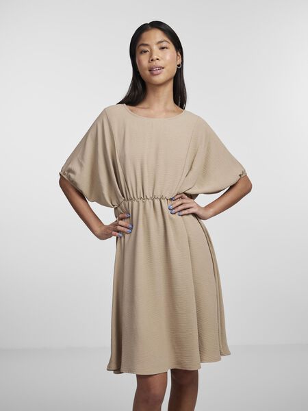 Pieces PCFLORE MINI DRESS, Silver Mink, highres - 17138196_SilverMink_003.jpg