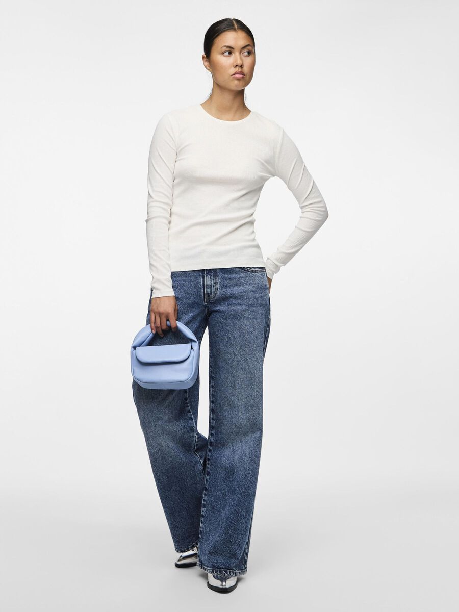 Carousel image - PCRUKA LONG SLEEVED TOP, Cloud Dancer | 5