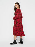Pieces BLOMSTERPRINTET MIDI KJOLE, High Risk Red, highres - 17097823_HighRiskRed_774082_004.jpg