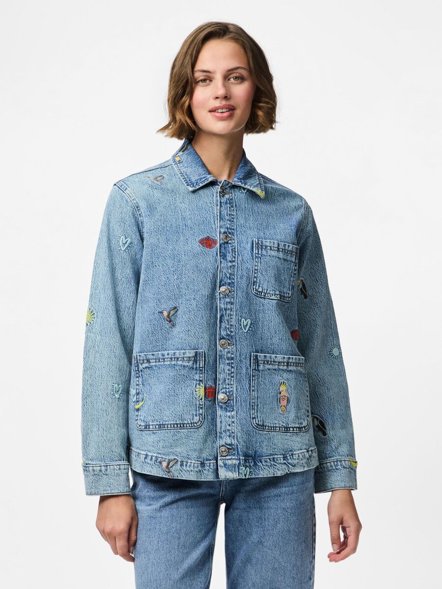 Pieces PCJIDI SHACKET, Medium Blue Denim, highres - 17159444_MediumBlueDenim_003.jpg