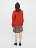 Pieces LONG SLEEVED KNITTED PULLOVER, Cherry Tomato, highres - 17113169_CherryTomato_004.jpg