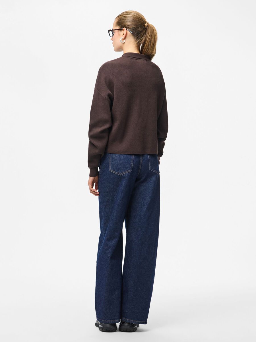 Product carousel image - PCJASSY POLO STRIKKET CARDIGAN, Delicioso | 2