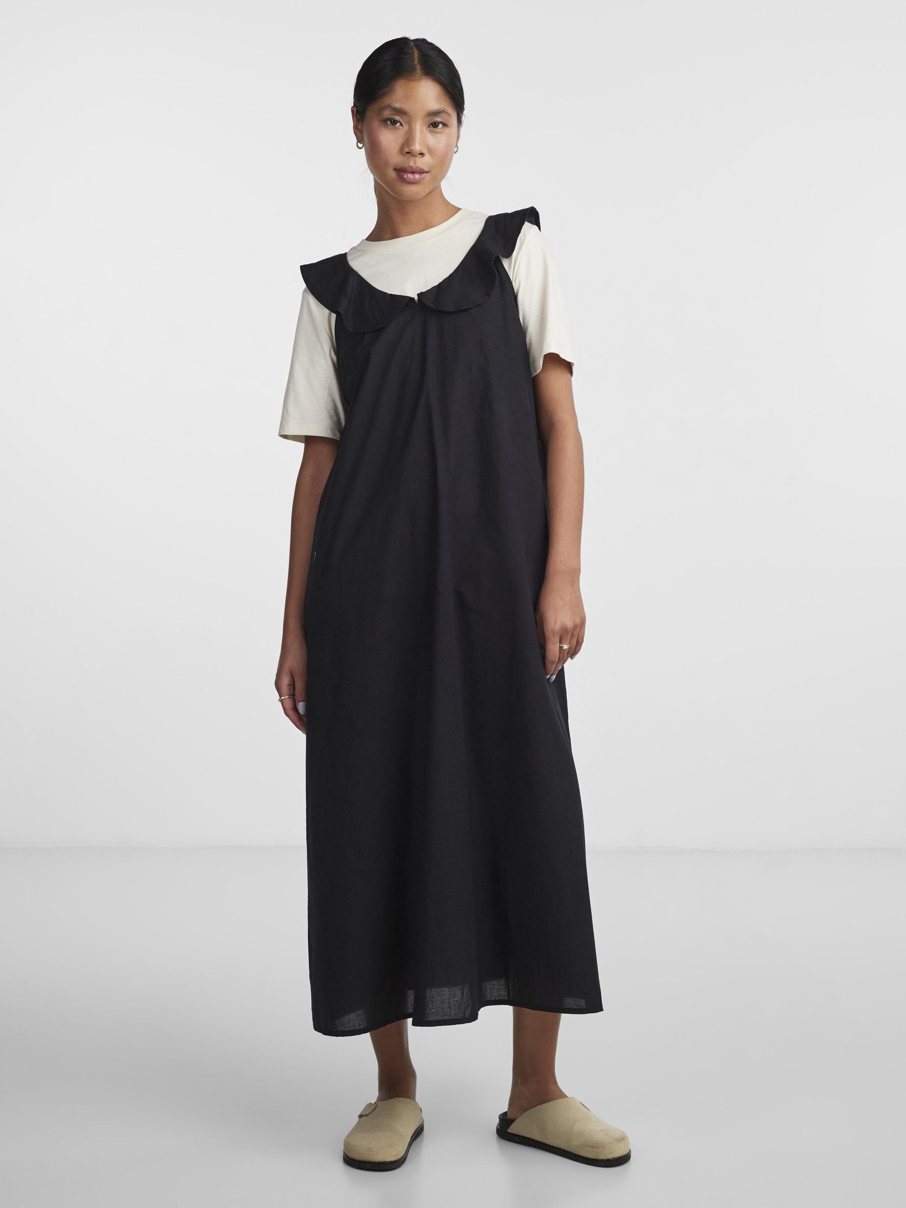 PCSHELLA MIDI DRESS Black PIECES Finland