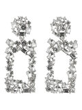 Pieces RECTANGULAR PENDANT DROP EARRINGS, Silver Colour, highres - 17100451_SilverColour_723252_001.jpg