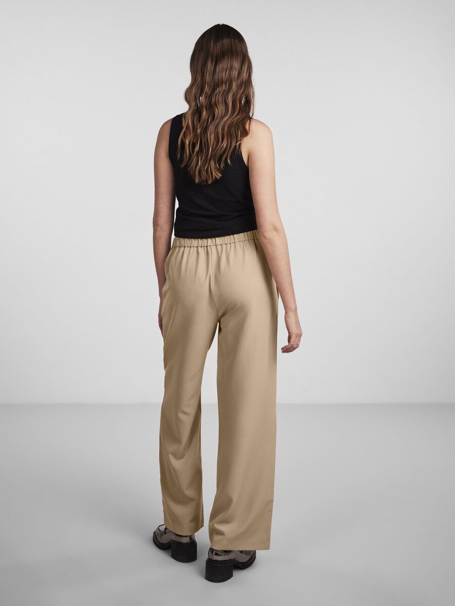 Pieces PCBOZZY WIDE-LEG TROUSERS, Silver Mink, highres - 17140744_SilverMink_004.jpg