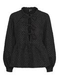 Pieces PCNIBE LONG SLEEVED BLOUSE, Black, highres - 17149864_Black_001.jpg