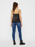 Pieces SATINY LACE TRIM CAMI, Black, highres - 17104139_Black_004.jpg