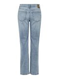 Pieces PCKELLY MW STRAIGHT FIT JEANS, Light Blue Denim, highres - 17149276_LightBlueDenim_002.jpg