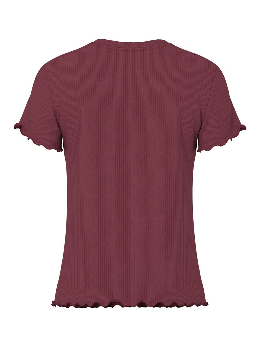 Pieces PCNICCA - CÔTELÉ T-SHIRT, Tawny Port, highres - 17120085_TawnyPort_002.jpg