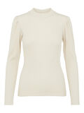 Pieces HIGH NECK LONG SLEEVED TOP, Fog, highres - 17109053_Fog_001.jpg