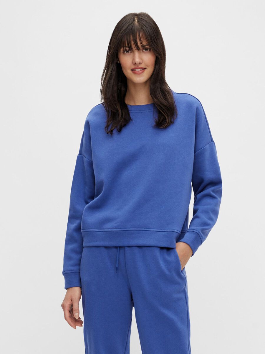 Pieces RELAXED FIT SWEATSHIRT, Deep Ultramarine, highres - 17113432_DeepUltramarine_892044_003.jpg