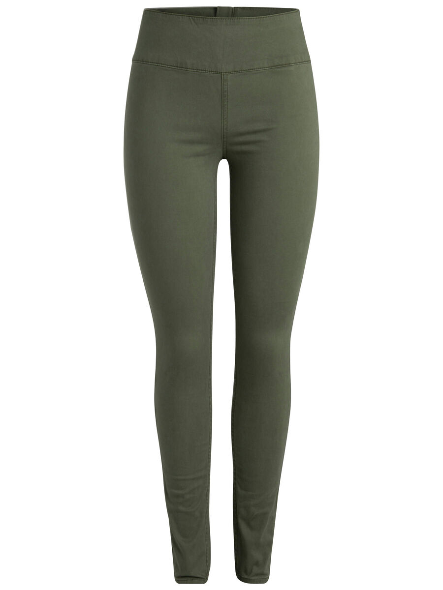 Pieces HIGH WAIST JEANS, Deep Lichen Green, highres - 17083012_DeepLichenGreen_001.jpg