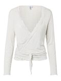 Product image thumbnail 5 PCBARBERA ROYA  WRAP TOP, Light Grey Melange