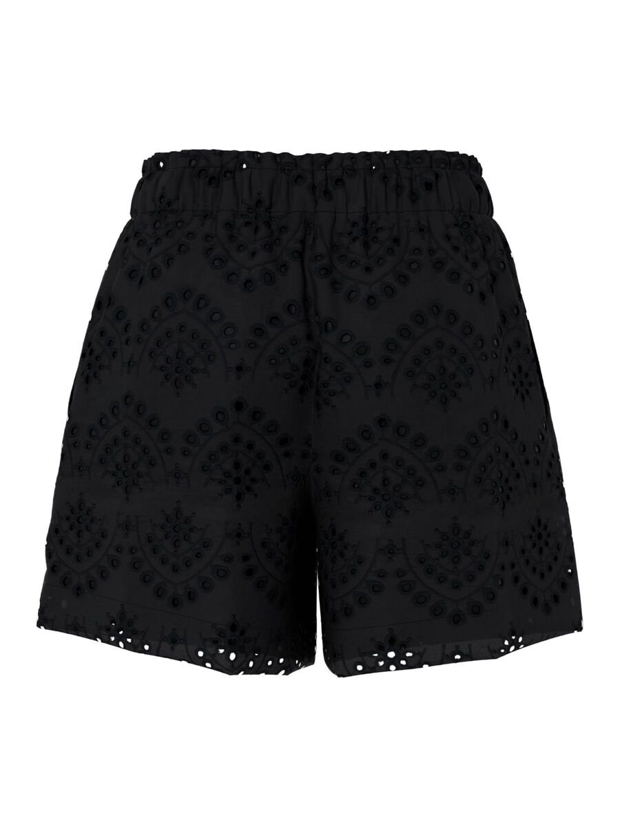 Carousel image - PCVILDE - BRODERIE ANGLAISE SHORT, Black | 6