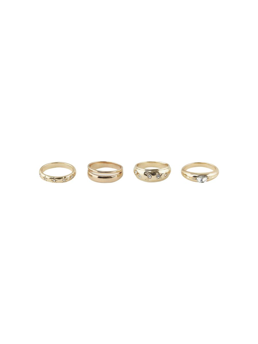 Pieces PCFAURA 4ER-PACK RING, Gold Colour, highres - 17116841_GoldColour_008.jpg