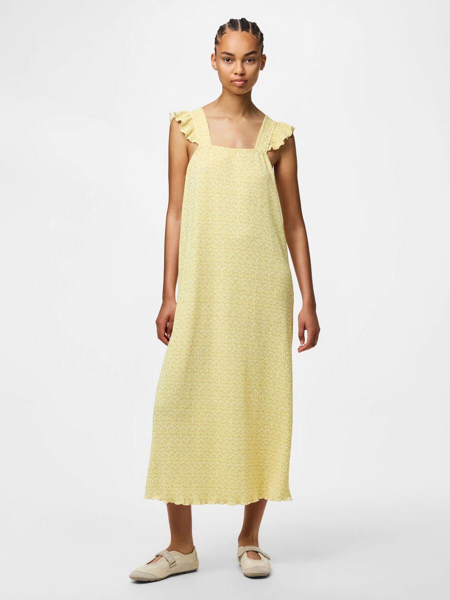 Carousel image - PCFLORA BAND VOLANT MAXI-JURK, French Vanilla | 3