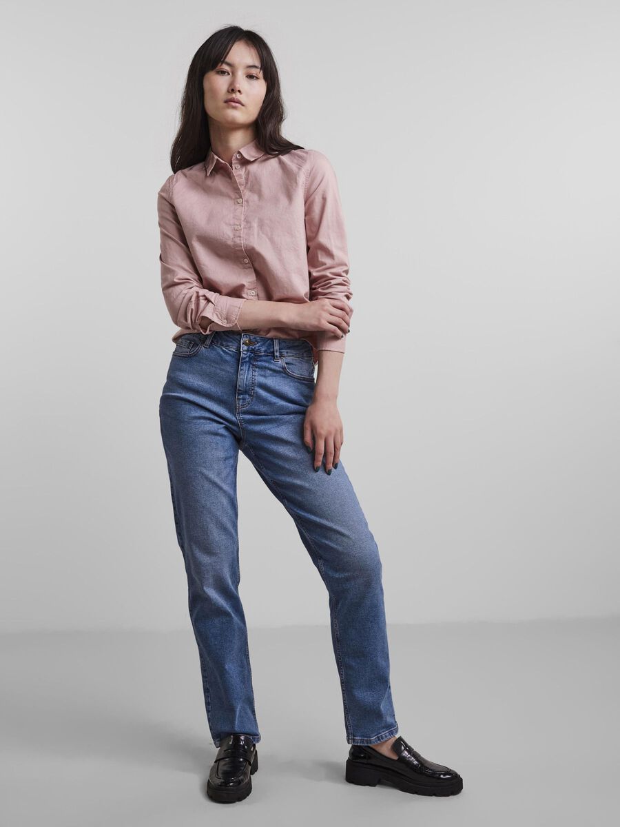 Carousel image - PCIRENA - COULEUR UNIE CHEMISE, Misty Rose | 3