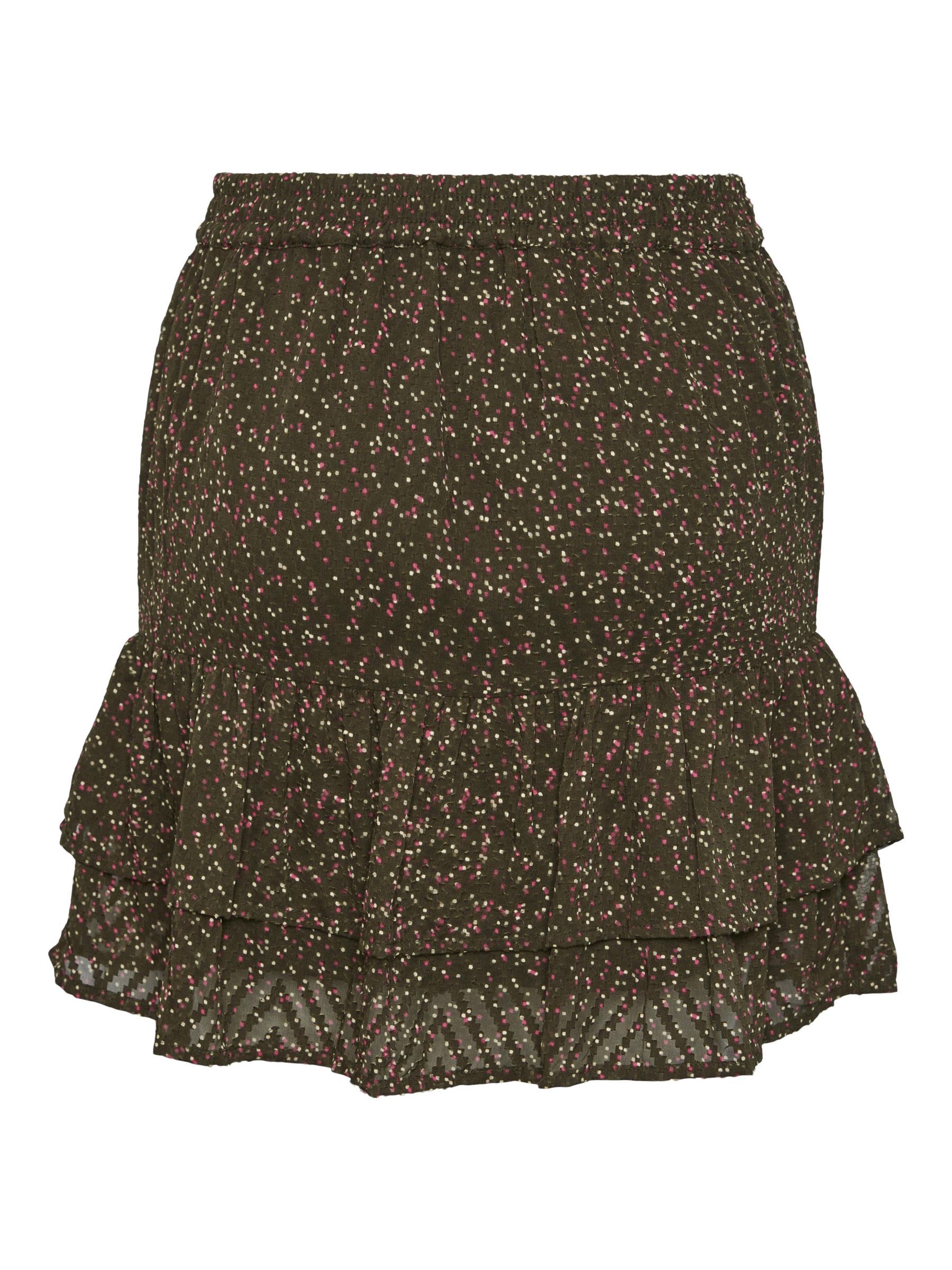 Metallic leopard mini skirt online