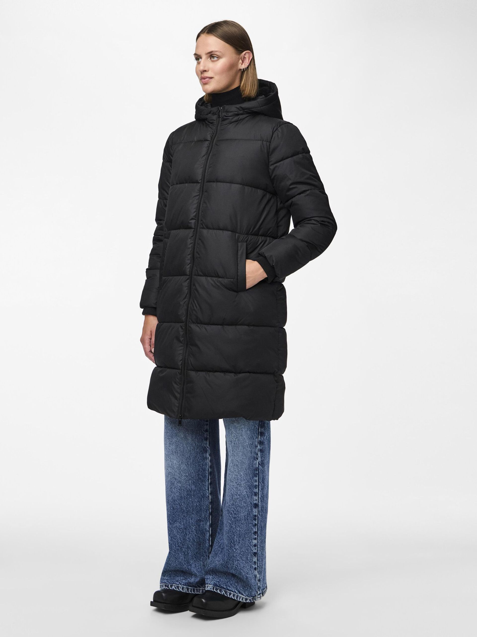 Carousel image - PCBEE - LONG VESTE REMBOURRÉE, Black | 3