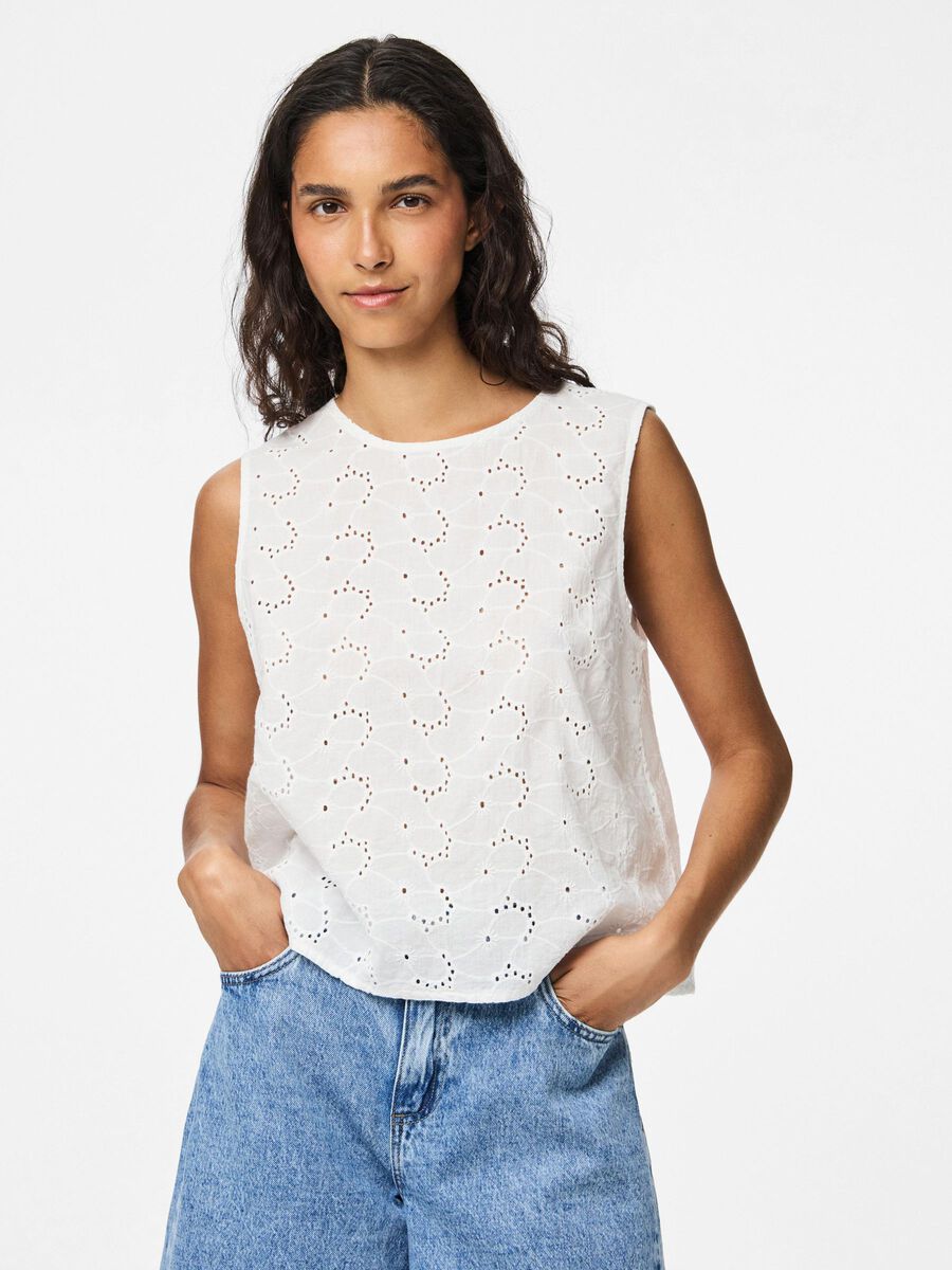 Pieces PCFIE MOUWLOZE TOP, Bright White, highres - 17164009_BrightWhite_003.jpg