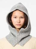 Product image thumbnail - PCRIMI ZIP BALACLAVA, Light Grey Melange | 2