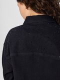 Product image thumbnail - PCGABI RHINESTONE DENIM SHIRT, Black Denim | 4