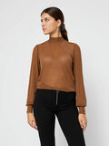 Pieces HALV-TRANSPARENT GLITTER BLUSE, Mocha Bisque, highres - 17100102_MochaBisque_727200_003.jpg