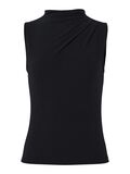 Pieces PCMADISON DRAPED  SLEEVELESS TOP, Black, highres - 17151143_Black_001.jpg