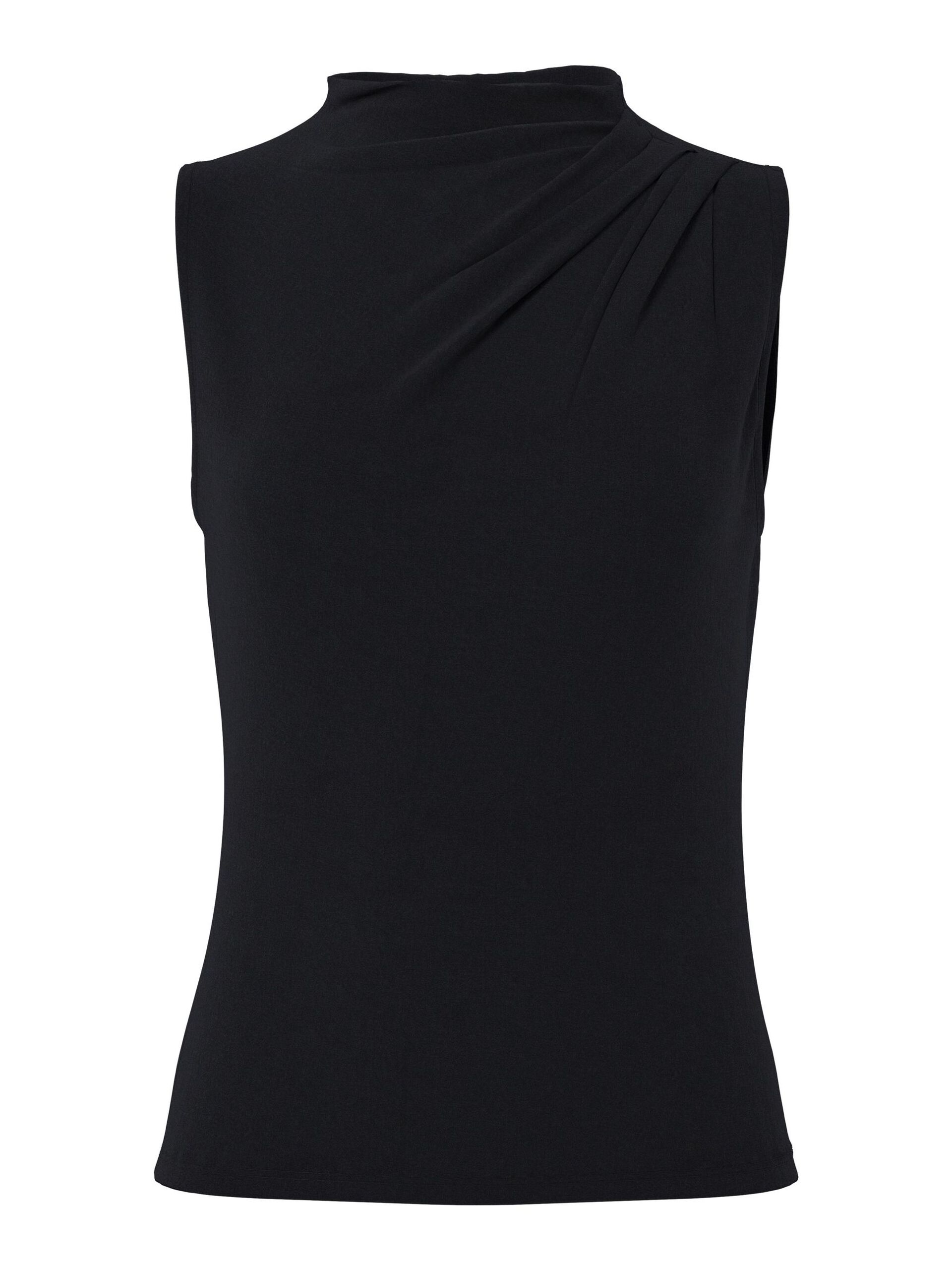 Carousel image - PCMADISON DRAPED SLEEVELESS TOP, Black | 6