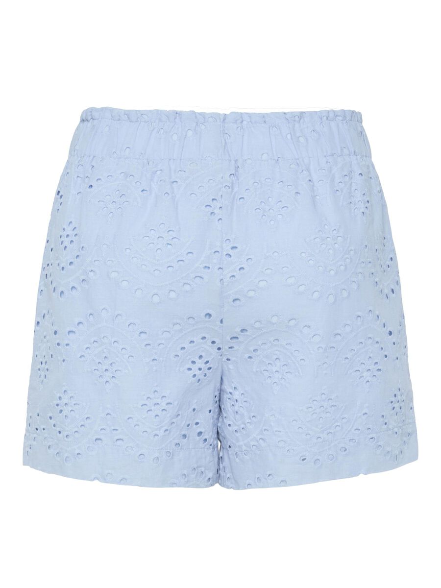 Pieces PCVILDE BRODERIE ANGLAISE  SHORTS, Cashmere Blue, highres - 17154745_CashmereBlue_002.jpg