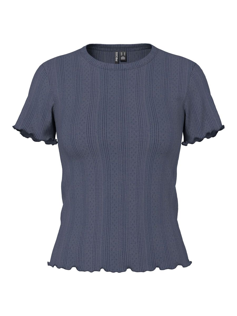 Pieces PCMARIE POINTELLE T-SHIRT, Ombre Blue, highres - 17152053_OmbreBlue_001.jpg
