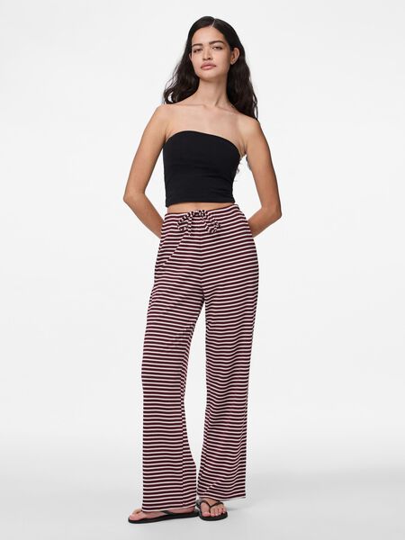 Pieces PCSOFFI HW WIDE TROUSERS, Tawny Port, highres - 17158503_TawnyPort_1213554_005.jpg