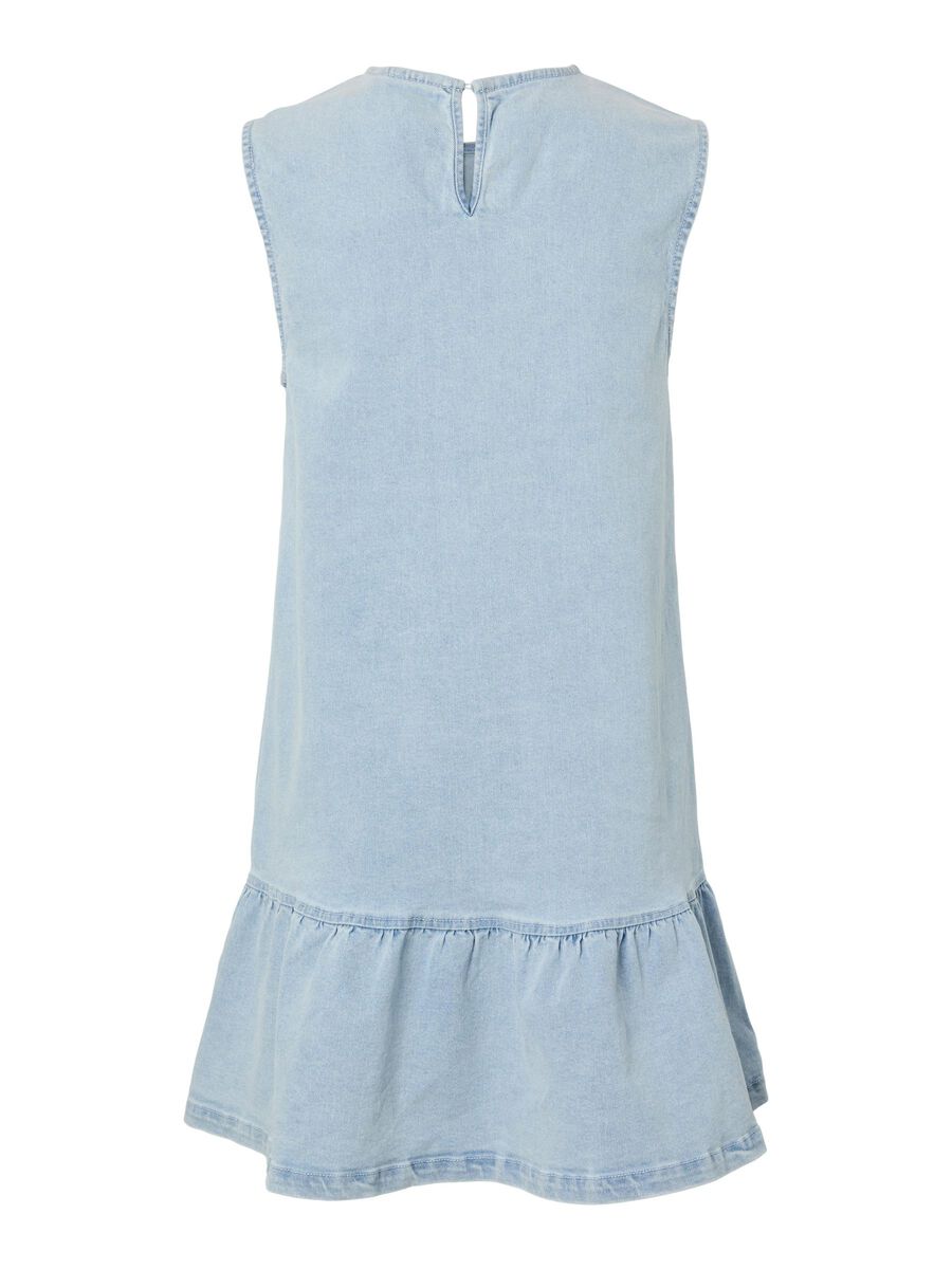 Pieces PCMONICA DENIM MINI-ROBE, Light Blue Denim, highres - 17163967_LightBlueDenim_002.jpg