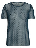 Pieces DOTTED MESH T-SHIRT, Legion Blue, highres - 17093636_LegionBlue_001.jpg