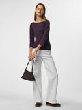 Product image thumbnail 3 PCPHOEBE BOATNECK 3/4 SLEEVED TOP, Plum Perfect