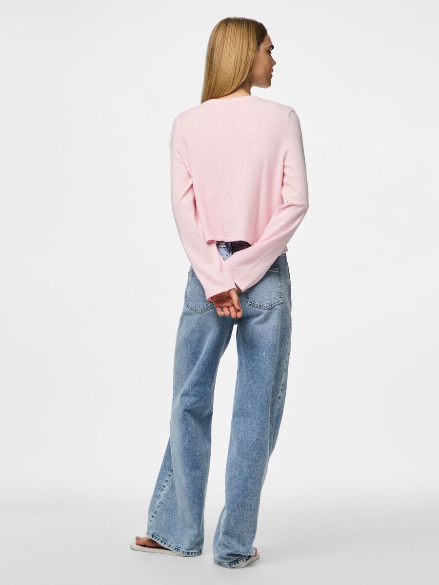Pieces PCORINA KNITTED CARDIGAN, Pink-A-Boo, highres - 17159135_PinkABoo_004.jpg