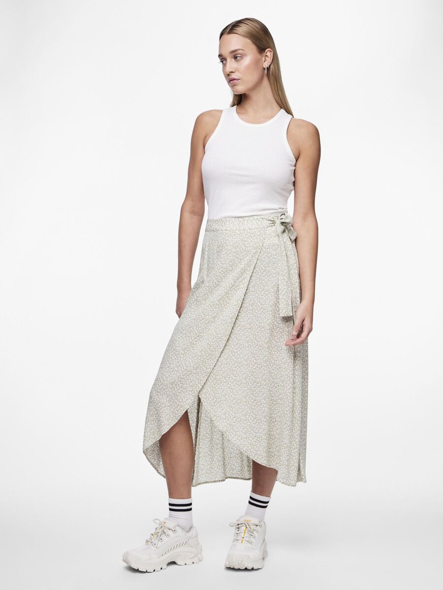 Pieces PCTALA WRAP SKIRT, Tea, highres - 17133697_Tea_1085461_005.jpg