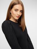 Pieces PUFF SHOULDER LONG SLEEVED TOP, Black, highres - 17109054_Black_006.jpg