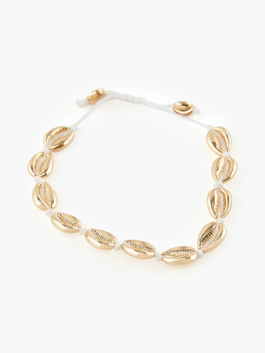 Pieces SHELL ARMBÅND, Gold Colour, highres - 17102491_GoldColour_744915_001.jpg