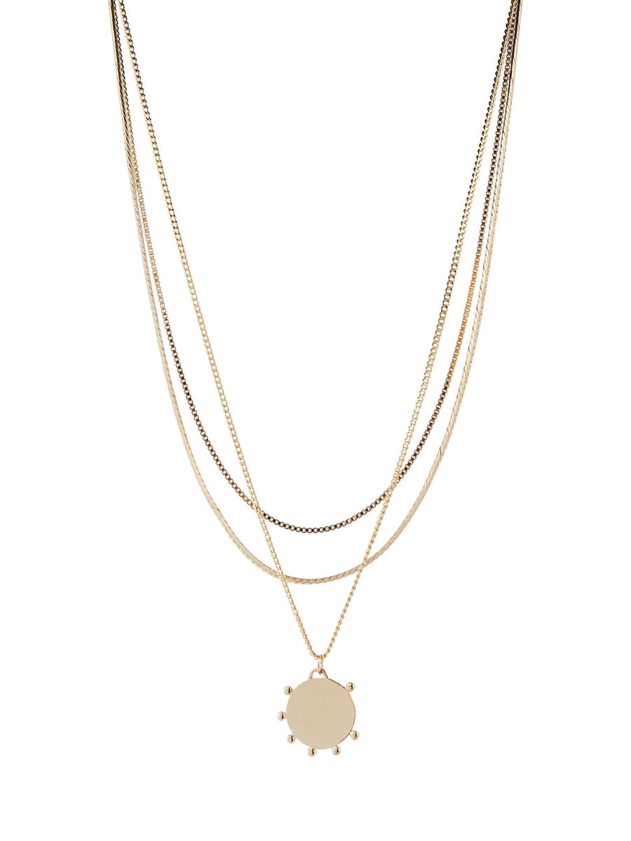 Pieces 3-FACHE HALSKETTE, Gold Colour, highres - 17112811_GoldColour_008.jpg