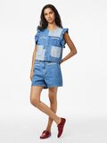 Pieces PCFIE FLOUNCE PATCHWORK DENIMVEST, Dark Blue Denim, highres - 17158454_DarkBlueDenim_007.jpg