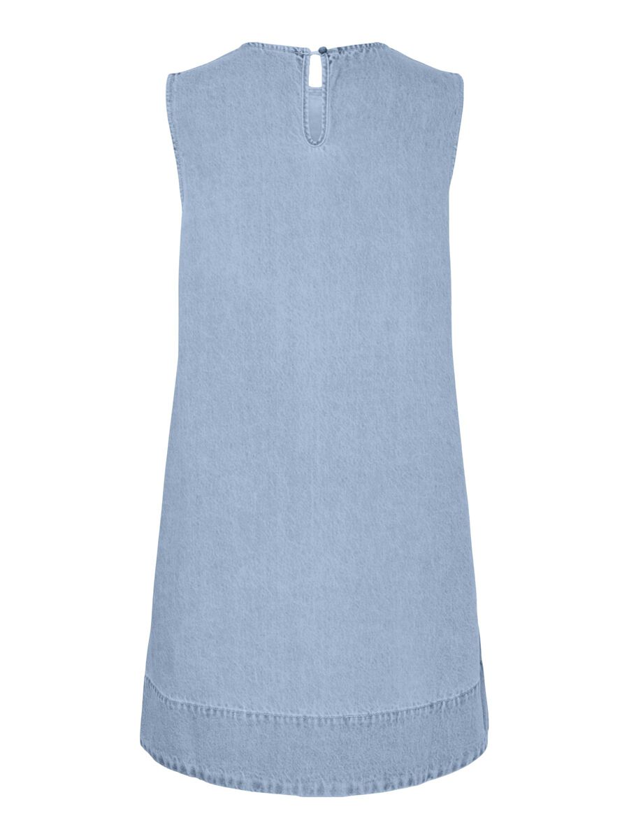 Carousel image - PCFLORA MINI  DENIM DRESS, Light Blue Denim | 7