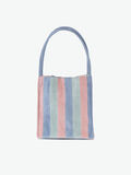 Pieces STRIPED SUEDE SHOPPER BAG, Harbor Gray, highres - 17093882_HarborGray_001.jpg