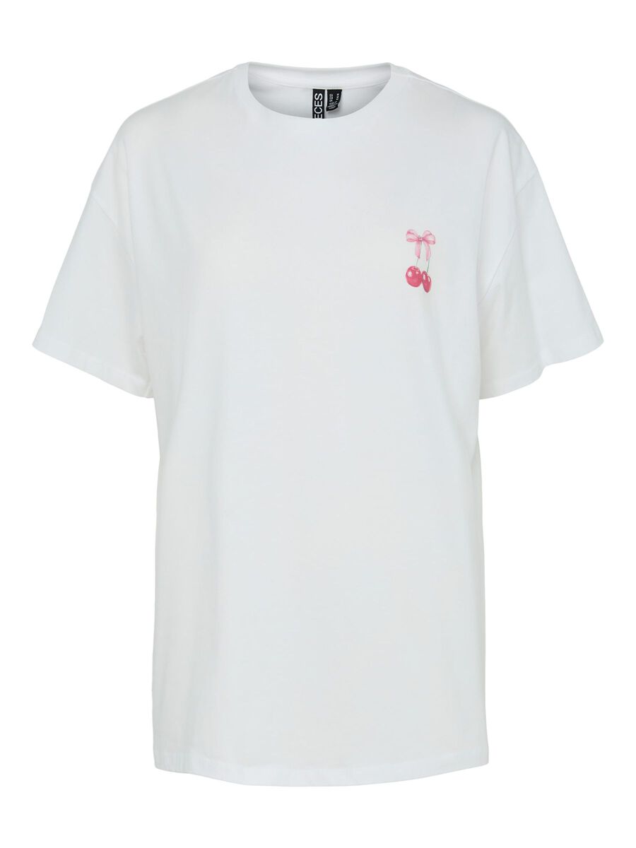 Pieces PCMIKKA OVERSIZED T-SHIRT, Bright White, highres - 17163760_BrightWhite_1250796_001.jpg