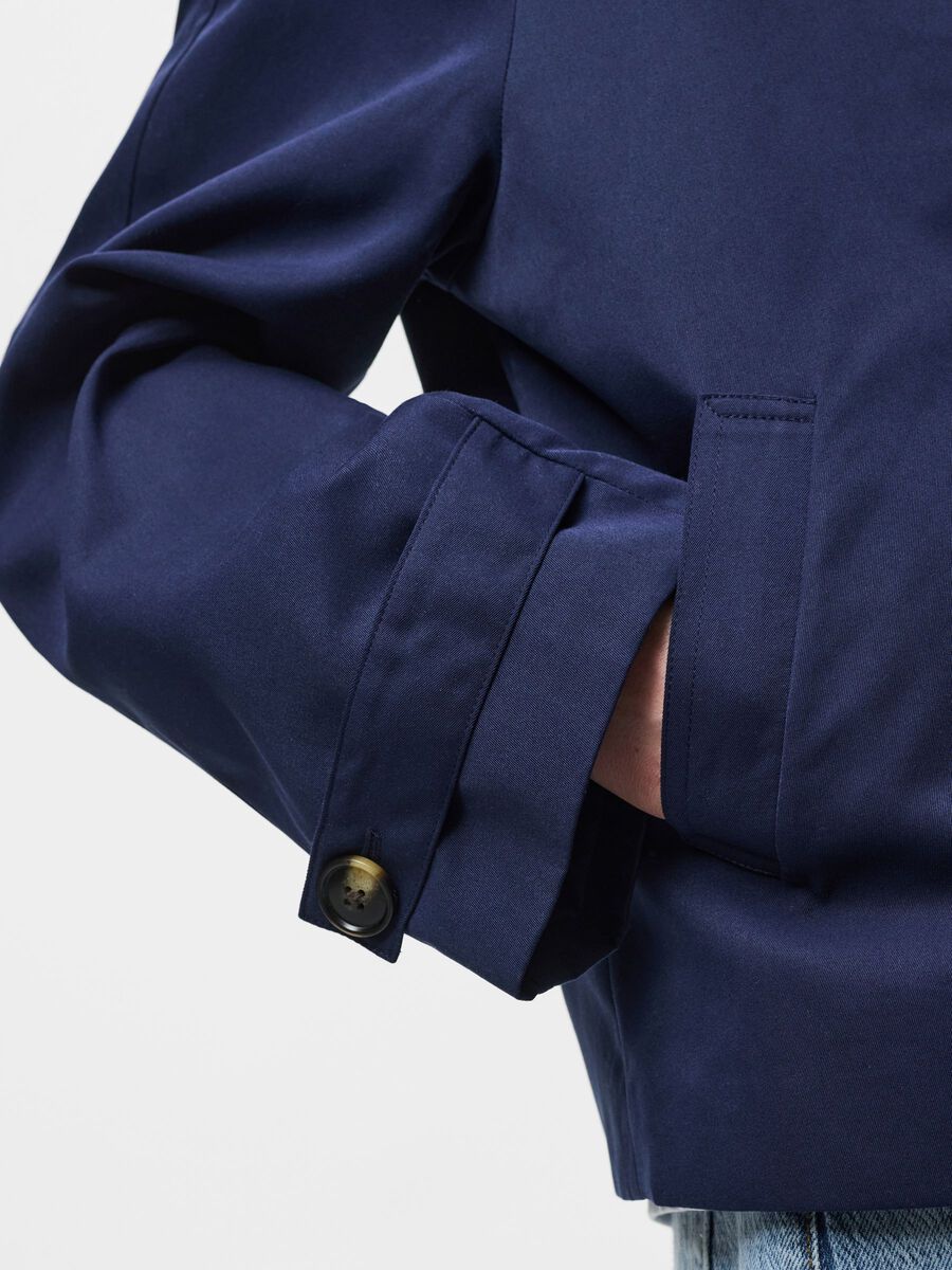 Carousel image - PCSCARLETT SHORT TRENCHCOAT, Maritime Blue | 4