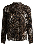 Pieces LANGÆRMET LEOPARD BLUSE, Black, highres - 17092221_Black_651719_001.jpg