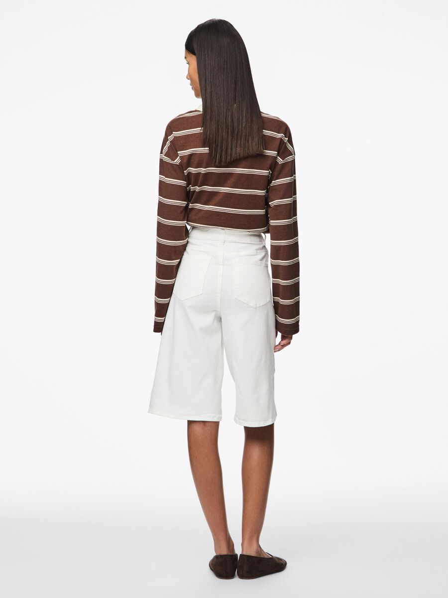 Pieces PCSALUME - DENIM BERMUDA, Bright White, highres - 17158199_BrightWhite_004.jpg