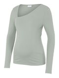 Mama.licious TOP TIGHT FIT SCOLLO A V TOP, Slate Gray, highres - 20015576_SlateGray_927840_001.jpg